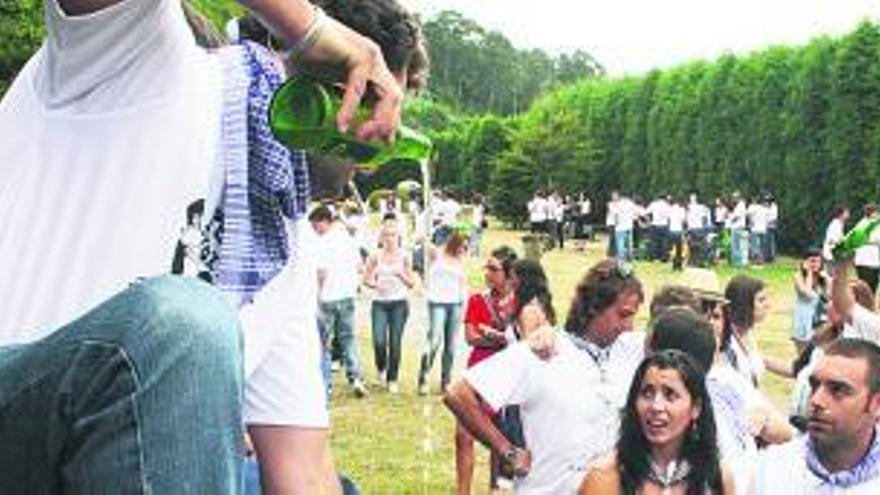 Peñas, en el rally de la sidra de Candás.