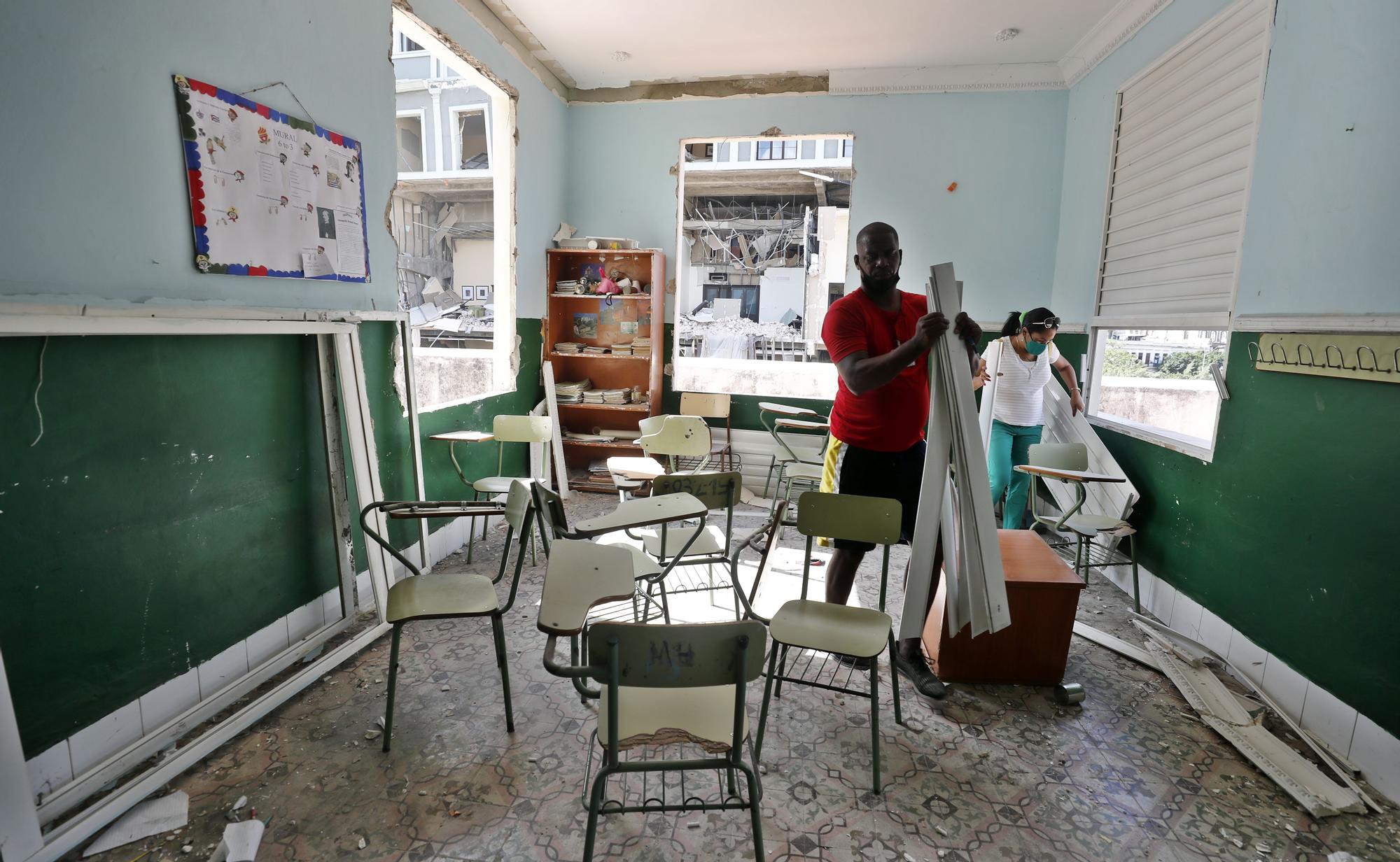 Así quedó el Hotel Saratoga tras la explosión de La Habana