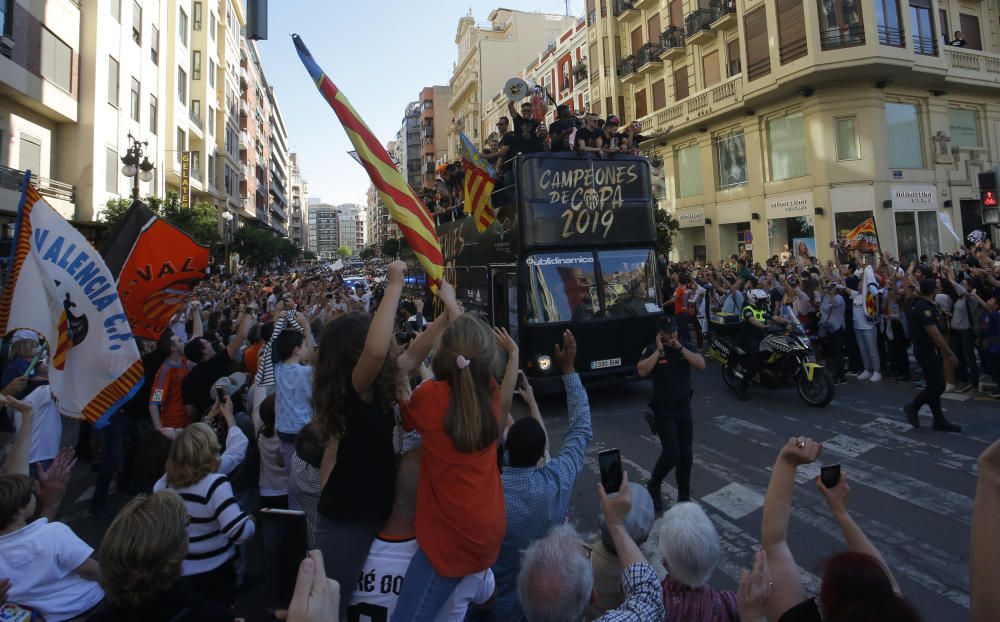 Celebración del Valencia CF campeón de Copa