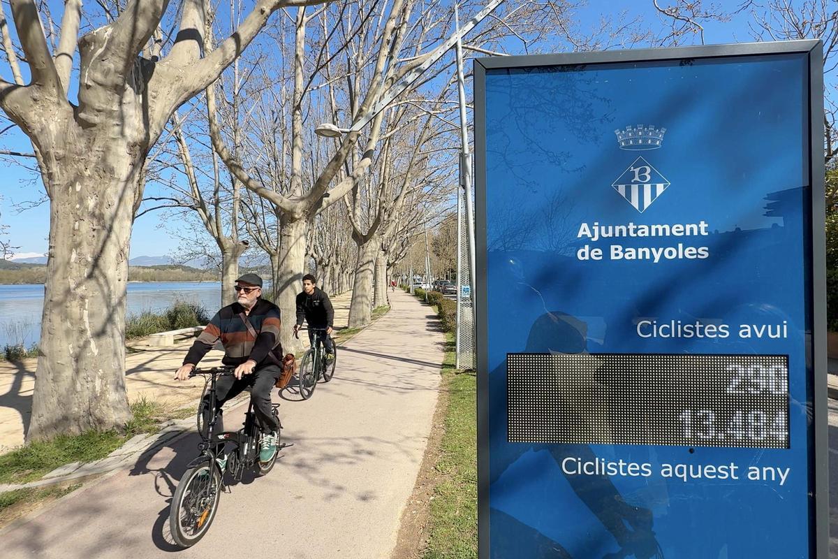 El comptador de bicicletes a l'Estany.