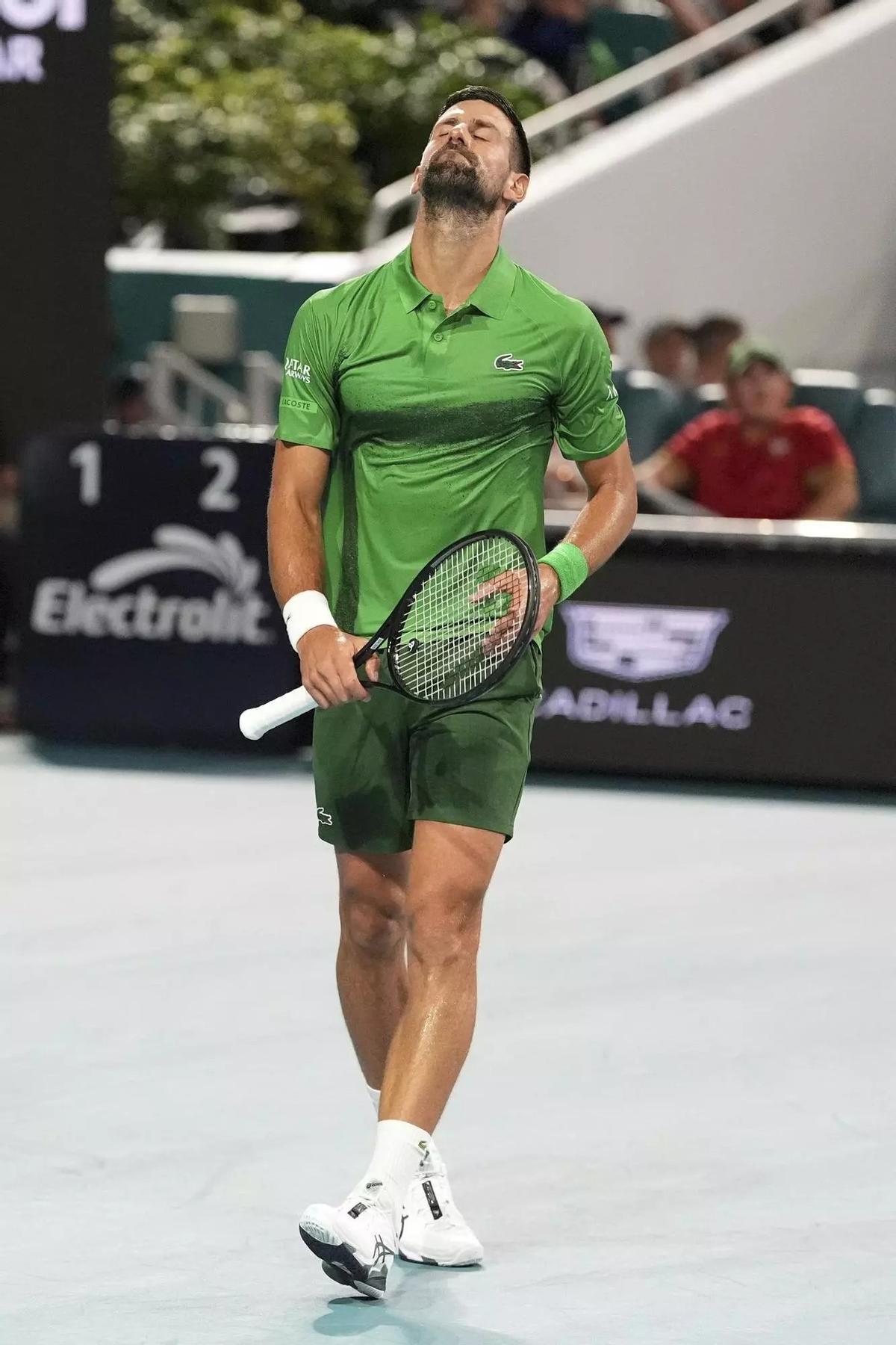 Novak Djokovic, en la final del Masters de Miami que pedió