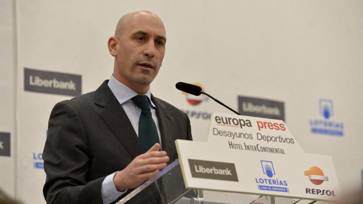 Rubiales en el desayuno organizado por Europa Press