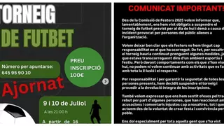 Cancelan el campeonato de futbito de las fiestas de Barxeta por una agresión