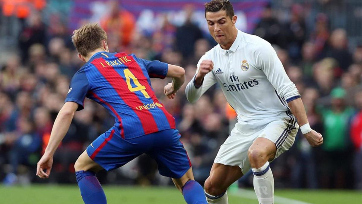 Cristiano intenta superar a Rakitic