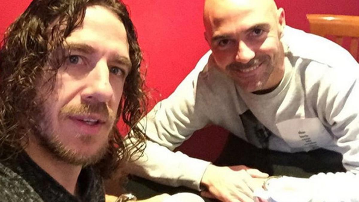 Puyol y De la Peña, en Manchester