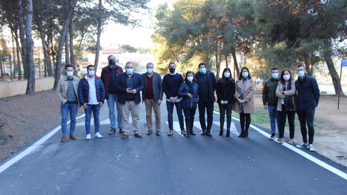 Francisco Salado y Félix Lozano, en la inauguración del nuevo vial.