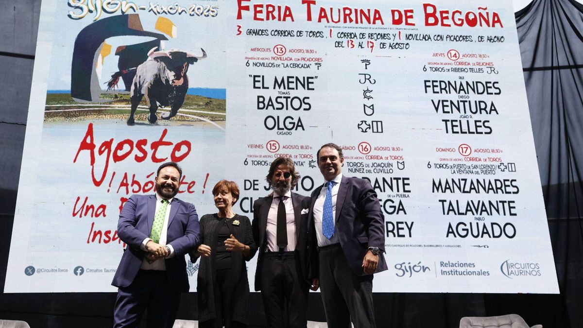Gijón. Presentación de la feria taurina de Begoña en la plaza de toros de El Bibio