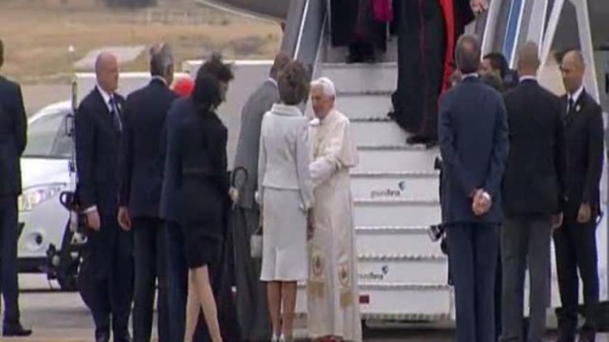 Los Reyes reciben al Papa en Madrid