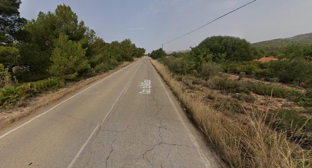 Carretera d’accés a la base militar de Marines