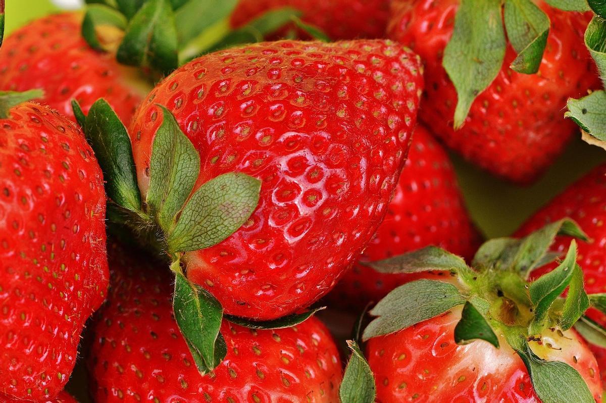 Fresas en el supermercado