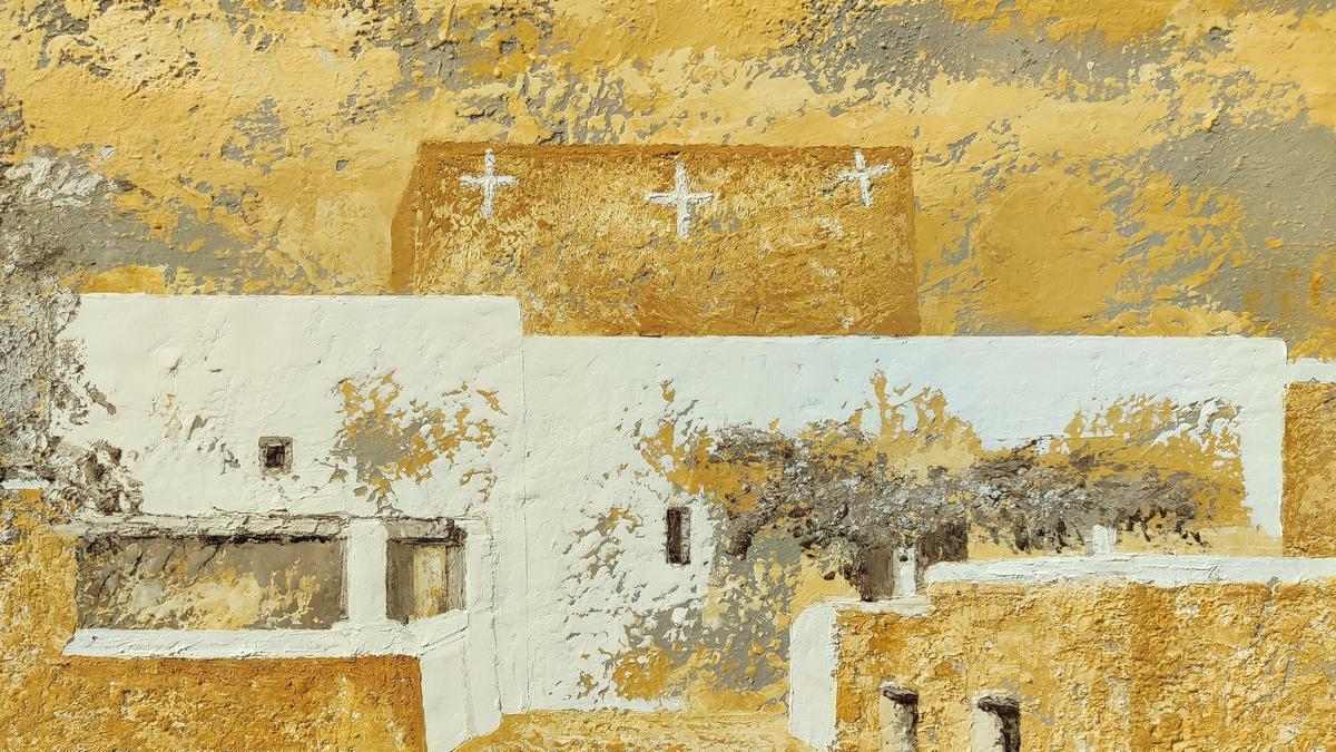 Una de las casas payesas del municipio de Sant Josep que se expone en la muestra ‘Tornar’.