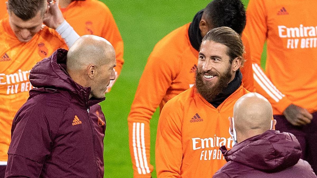 Zidane y Sergio Ramos.