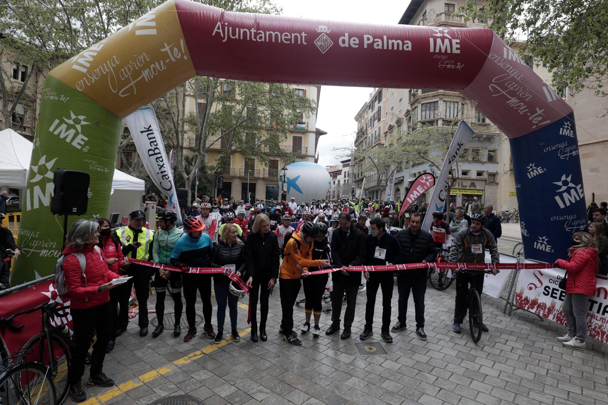 Casi 3.000 personas en el regreso de la Diada Ciclista de Sant Sebastià en Palma