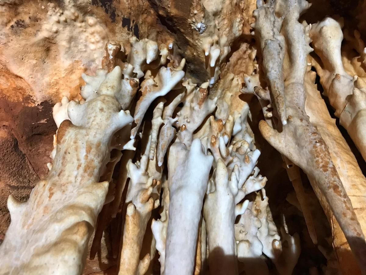 Interior de las cuevas descubiertas en la ronda este de Cáceres