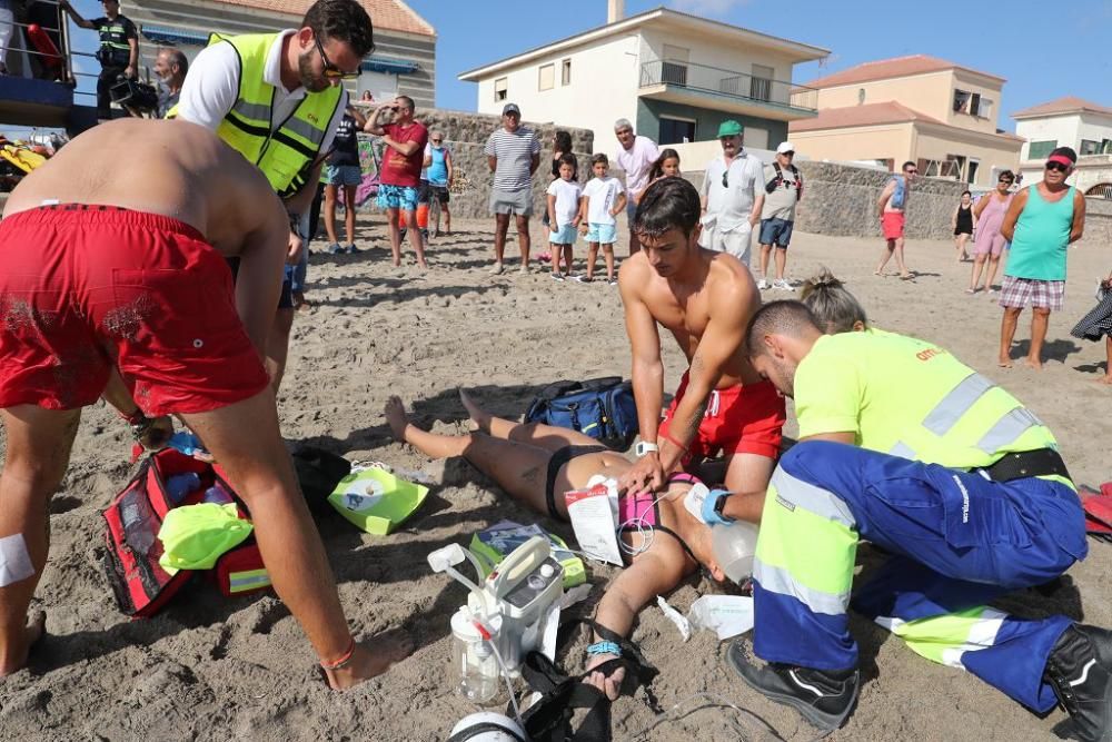 Simulacro de rescate en Cabo de Palos