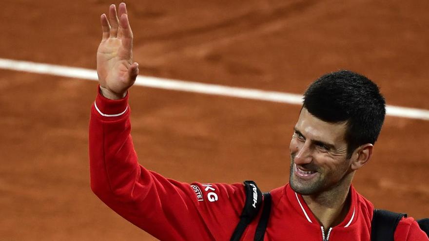 Novak Djokovic, tras concluir el partido de semifinales