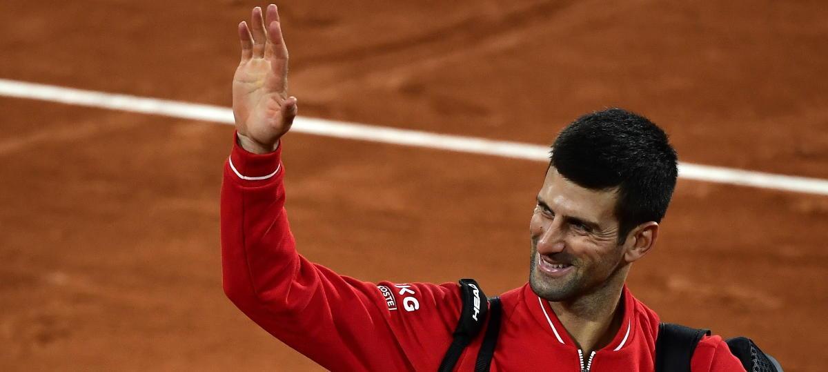 Novak Djokovic, tras concluir el partido de semifinales