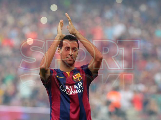 Aquí tienes las mejores fotografías de la presentación del primer equipo ante la afición culé en el Gamper