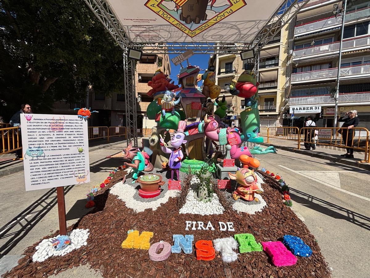 Falla ganadora en infantiles, Dos de Maig.