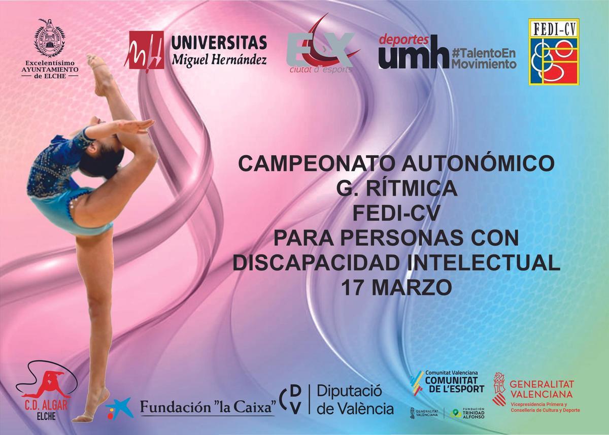 Cartel del Campeonato Autonómico de Gimnasia Rítmica