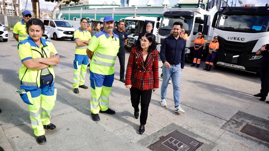El Ayuntamiento de Las Palmas de Gran Canaria refuerza la limpieza con 93 trabajadores y 31 vehículos durante las fiestas navideñas