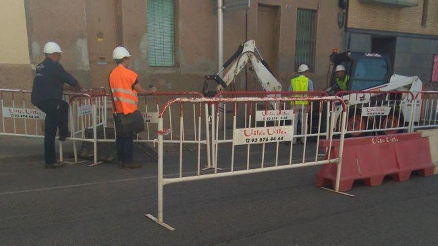 Desviament del trànsit a la carretera de Santpedor