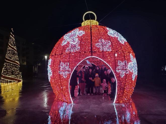Luces con mucho estilo en la Navidad 2025 de Bueu