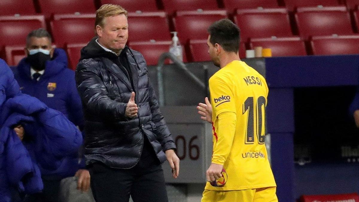 Koeman defiende a Messi: "Él no ha fallado en defensa"