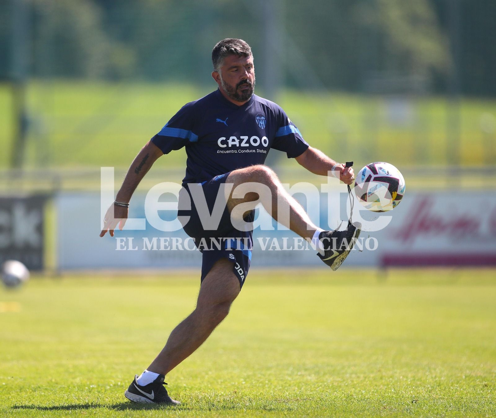 Entrenamiento del Valencia CF en Suiza