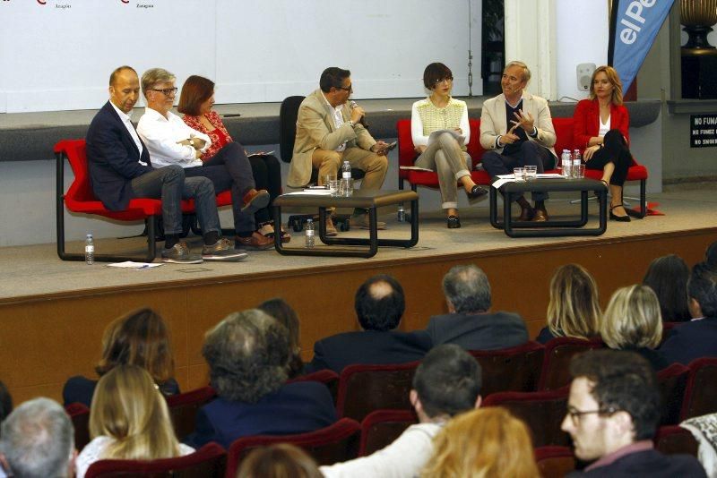 Galería del debate de los candidatos a la alcaldía de Zaragoza