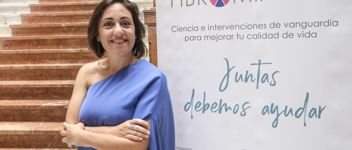 Amaloha Casanova en el Gabinete Literario de la capital grancanaria.