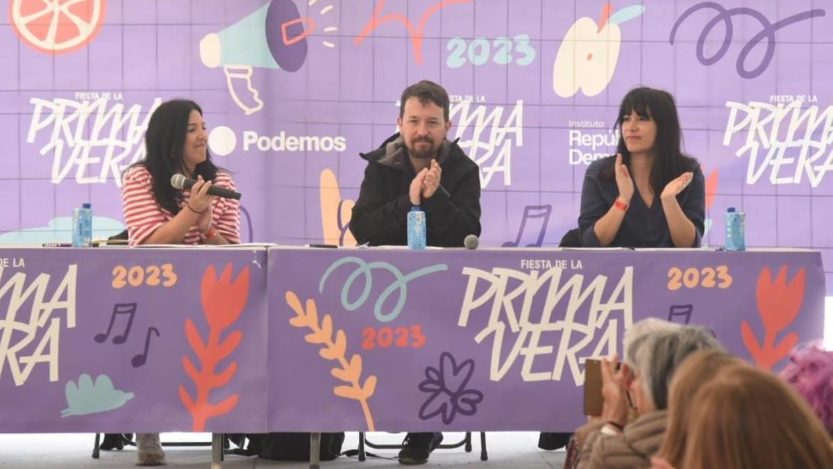 Pablo Iglesias en la Fiesta de Primavera de Podemos.
