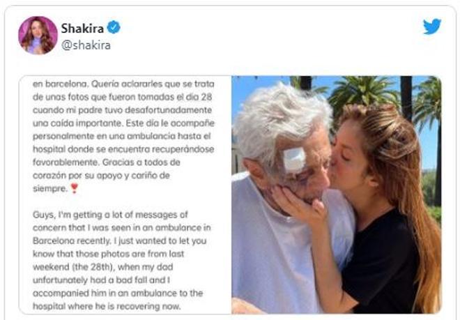 Shakira desmintió que hubiera sido ingresada por un ataque de ansiedad días antes del anuncio oficial de la ruptura