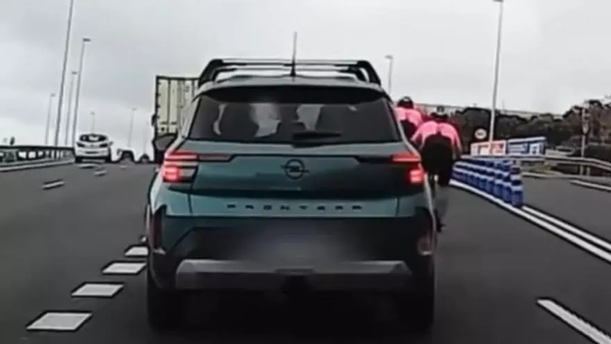 Pánico en la GC-2: un adelantamiento temerario casi provoca un accidente múltiple en Gran Canaria
