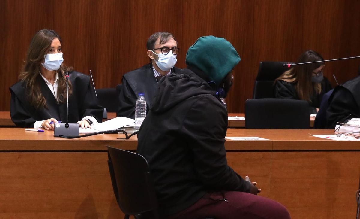 El procesado durante el juicio en la Audiencia de Zaragoza.