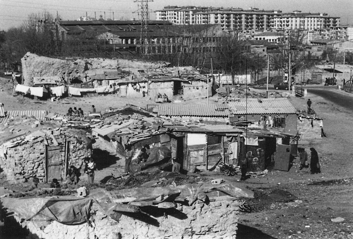 Las antiguas graveras donde hoy se encuentra el Parque de La Paz de Zaragoza.