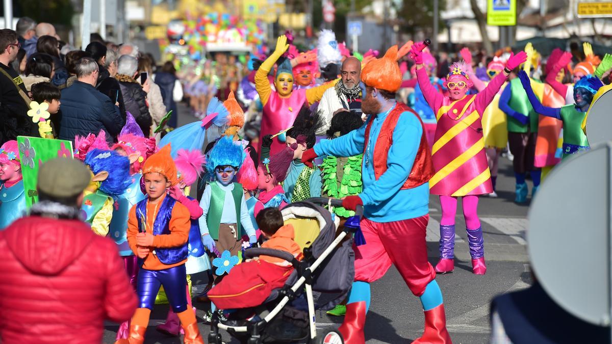 Desfile de Carnaval en Plasencia, este sábado.