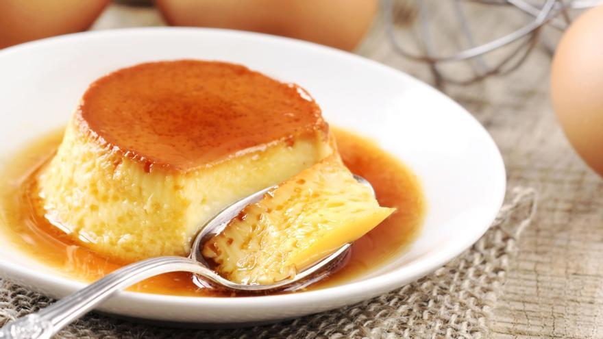 Un flan de huevo.