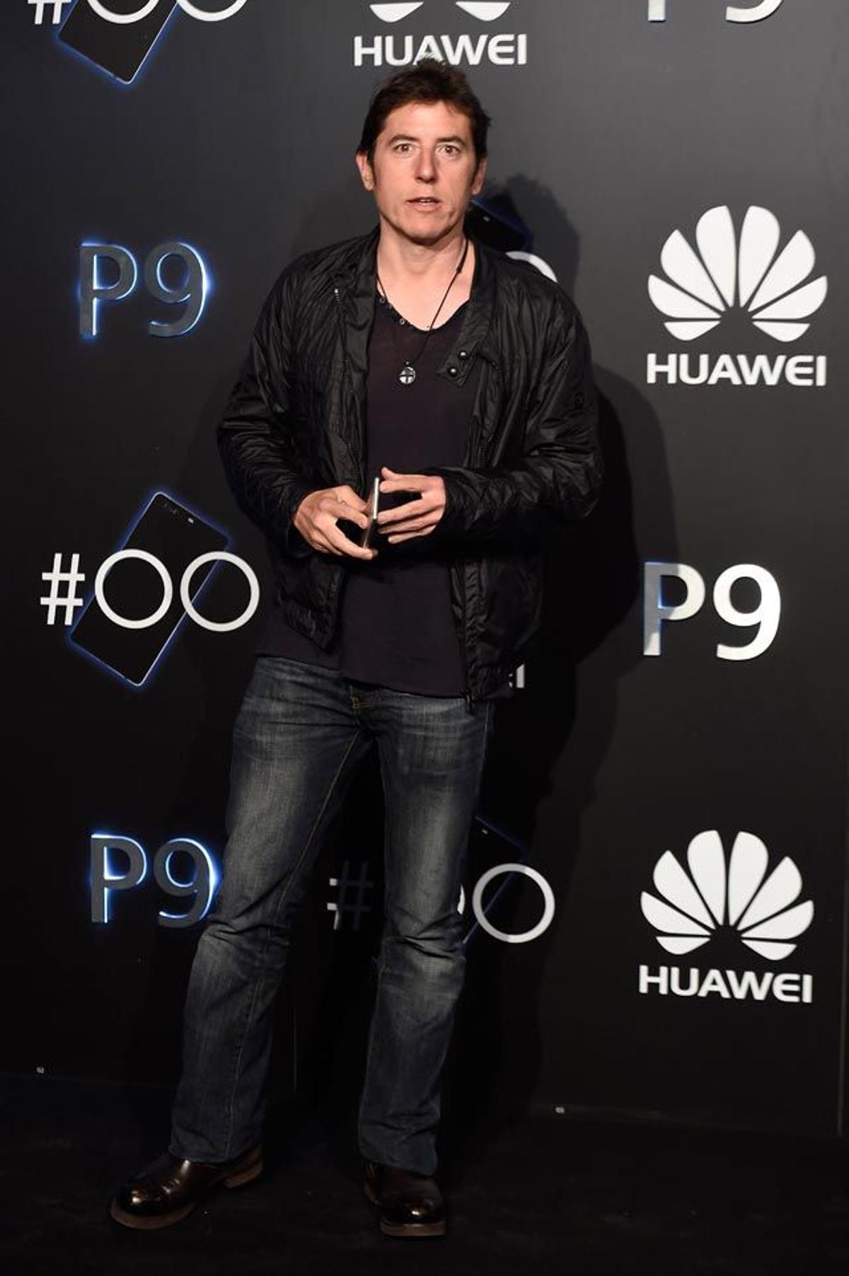 Manel Fuentes, en la fiesta de presentación del Huawei P9 en Madrid.