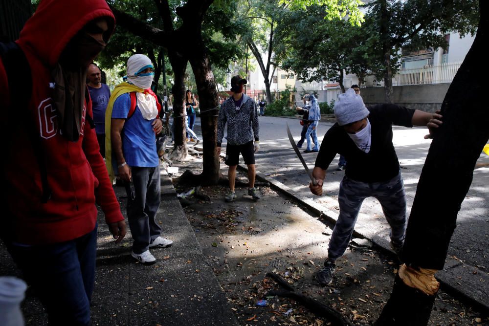 Jornada de protestas en Caracas