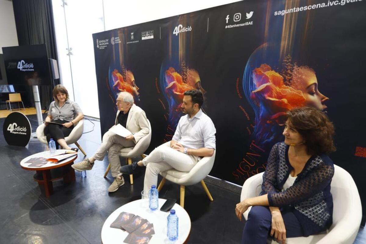 Abel Guarinos en la presentación del último Sagunt a Escena.