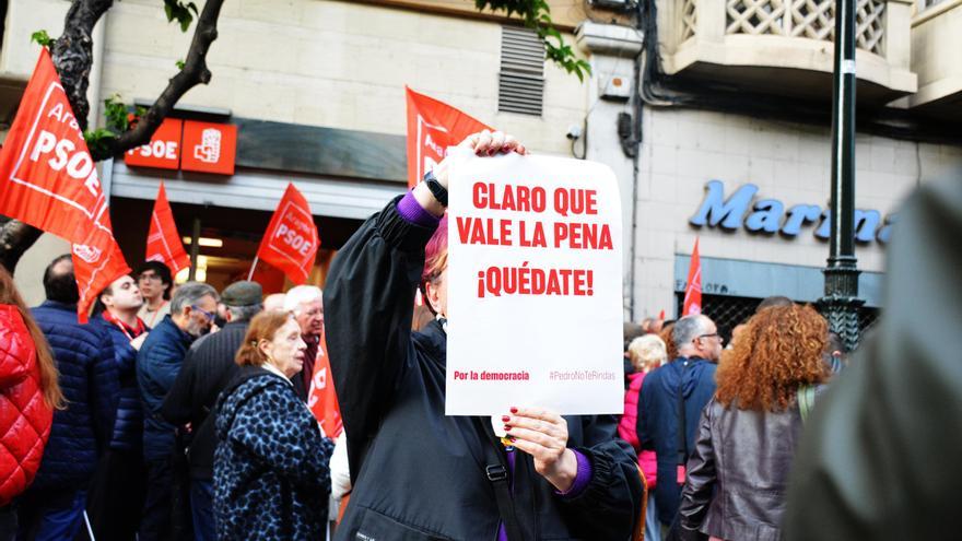 El PSOE aragonés estará en Ferraz para mostrar su apoyo a Sánchez