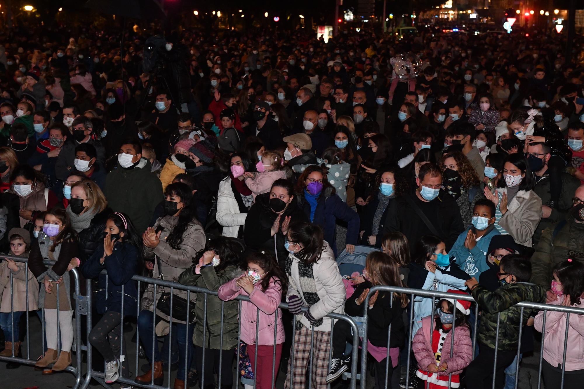 Encendido del alumbrado navideño en A Coruña