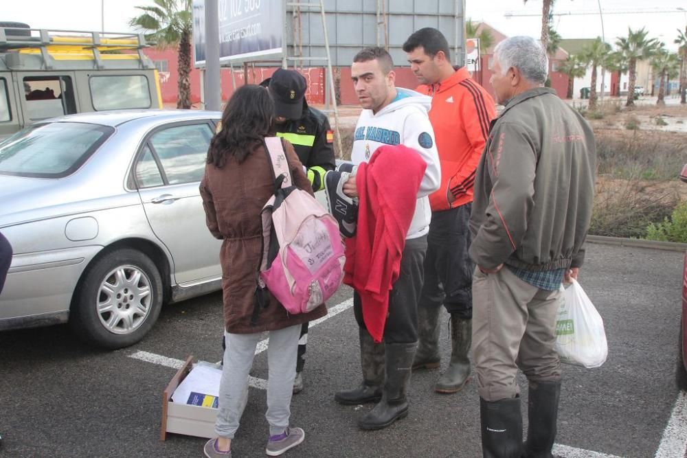 La UME monta su base en Los Alcázares para ayudar