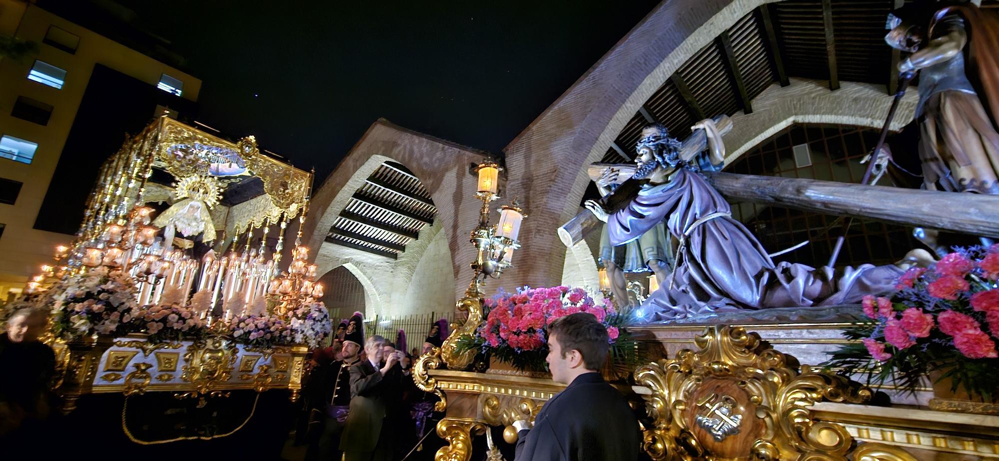 La Dolorosa del Grao y el Nazareno se encuentran en el Martes Santo