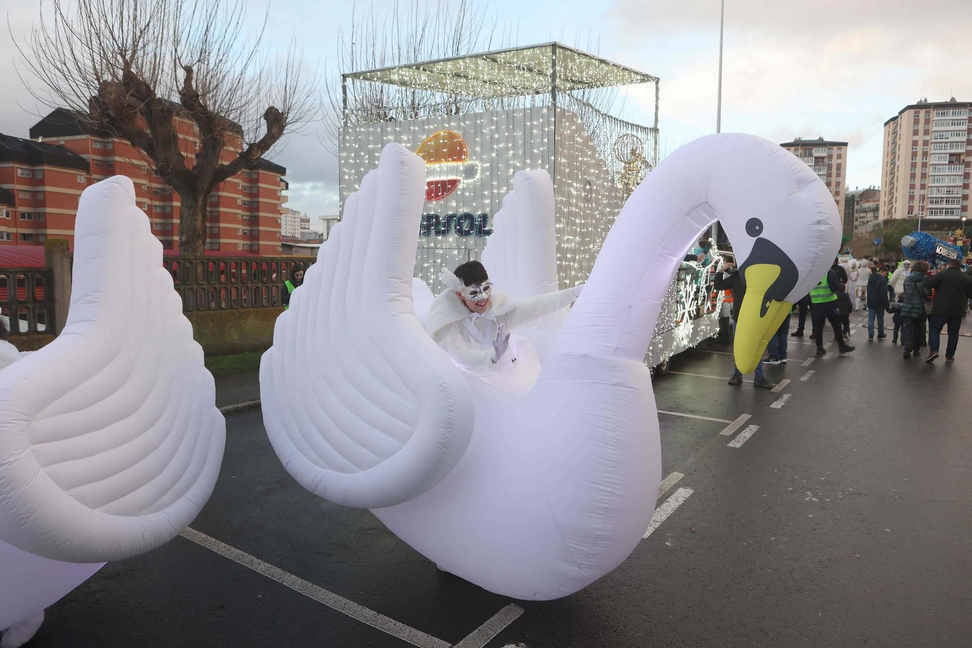 Salida de la comitiva real en Monelos