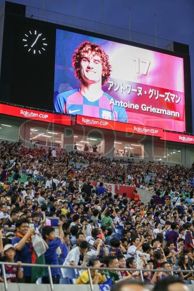 Imágenes del primer partido de pretemporada del FC Barcelona contra el Chelsea, amistoso correspondiente a la Rakuten Cup y disputado en el estadio Saitama.