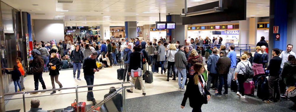 Aeropuerto de Manises: vuelos cancelados por el temporal