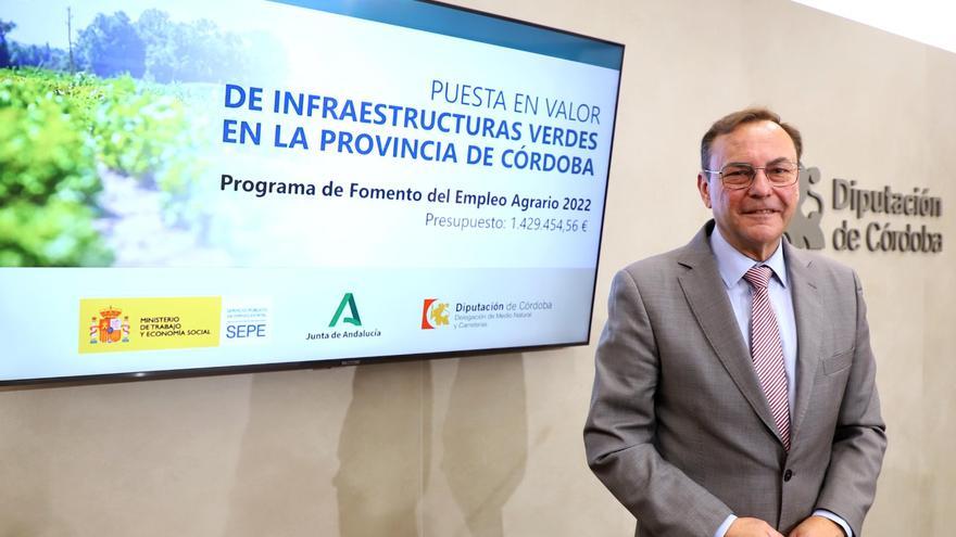 La Diputación de Córdoba destina 1,4  millones del PFEA a mejorar infraestructuras verdes de la provincia