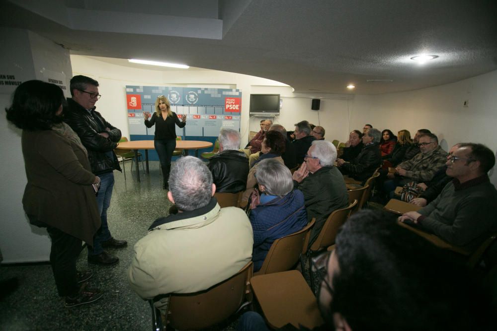 Eva Montesinos presenta su precandidatura a las primarias del PSPV en Alicante